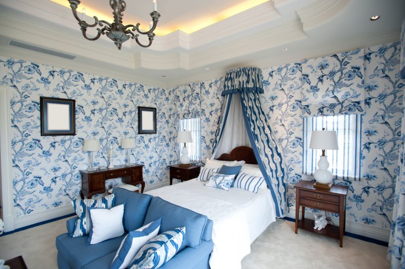 Bedroom Wallpaper Installation in Conroe, TX